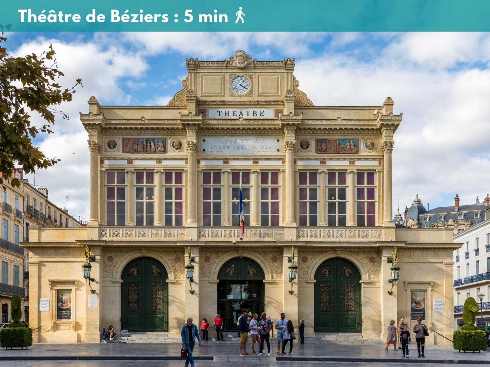 Elegant Studio Climatise 'Alma 2' - Coeur De Beziers - Wifi Fibre - Netflix Buitenkant foto